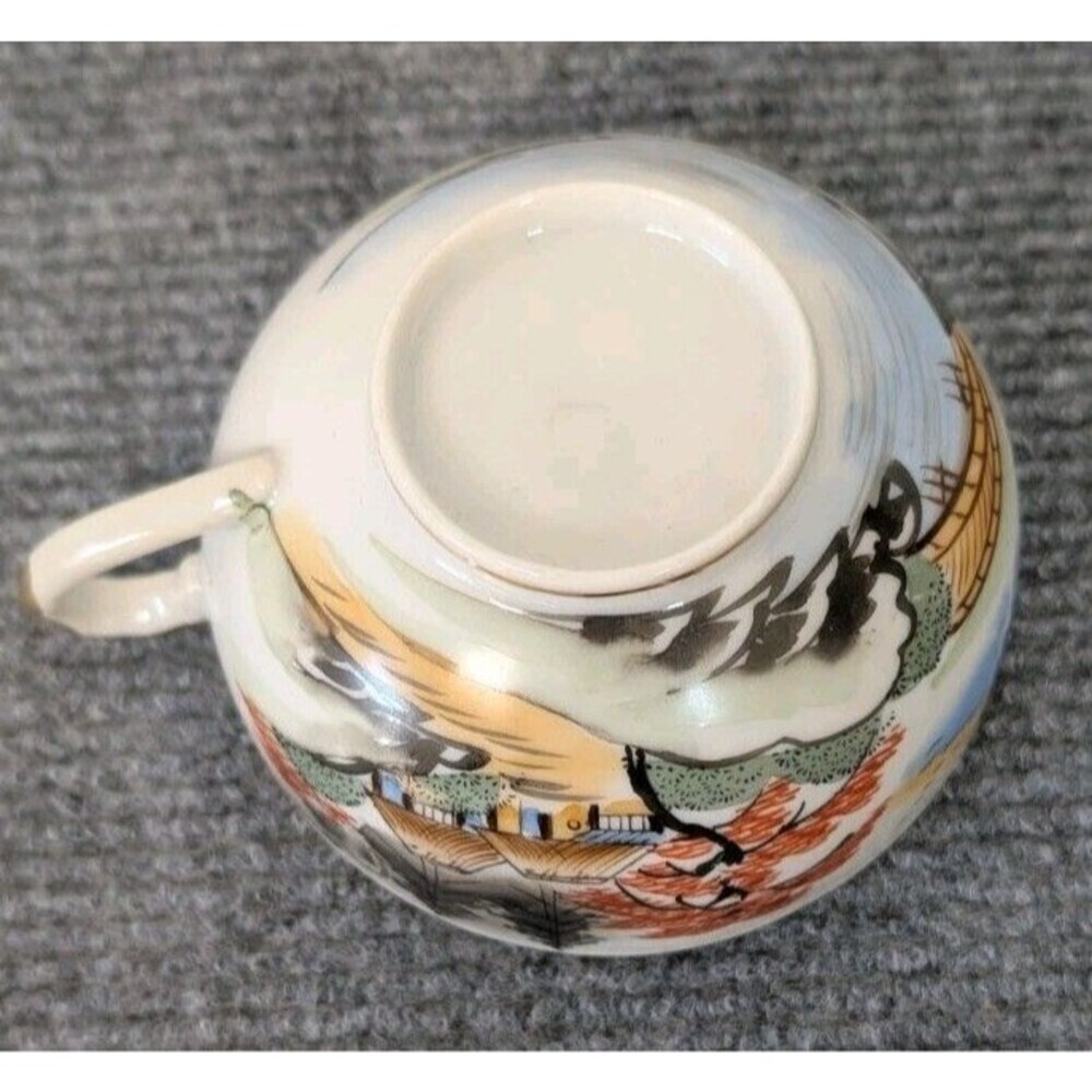 Vintage Japanese Dove China Teacup— Mt. Fuji Landscape (Replacement Piece) - Picture 4 of 7